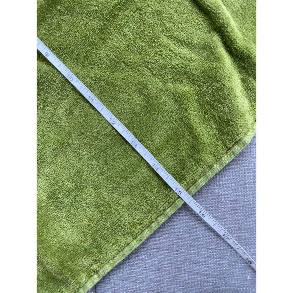Vintage Cannon Monticello Avocado Green 5 Bath and Hand Towels Retro MCM 70s